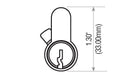 Double Sided Profile Cylinder Schlage Keyway US4 Euro Profile Cylinder GMS Industries