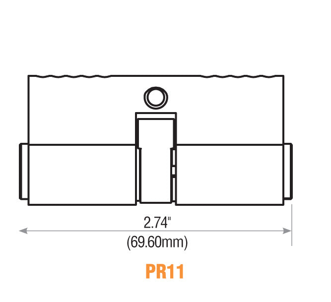 Double Sided Profile Cylinder Weiser Keyway 26D Euro Profile Cylinder GMS Industries