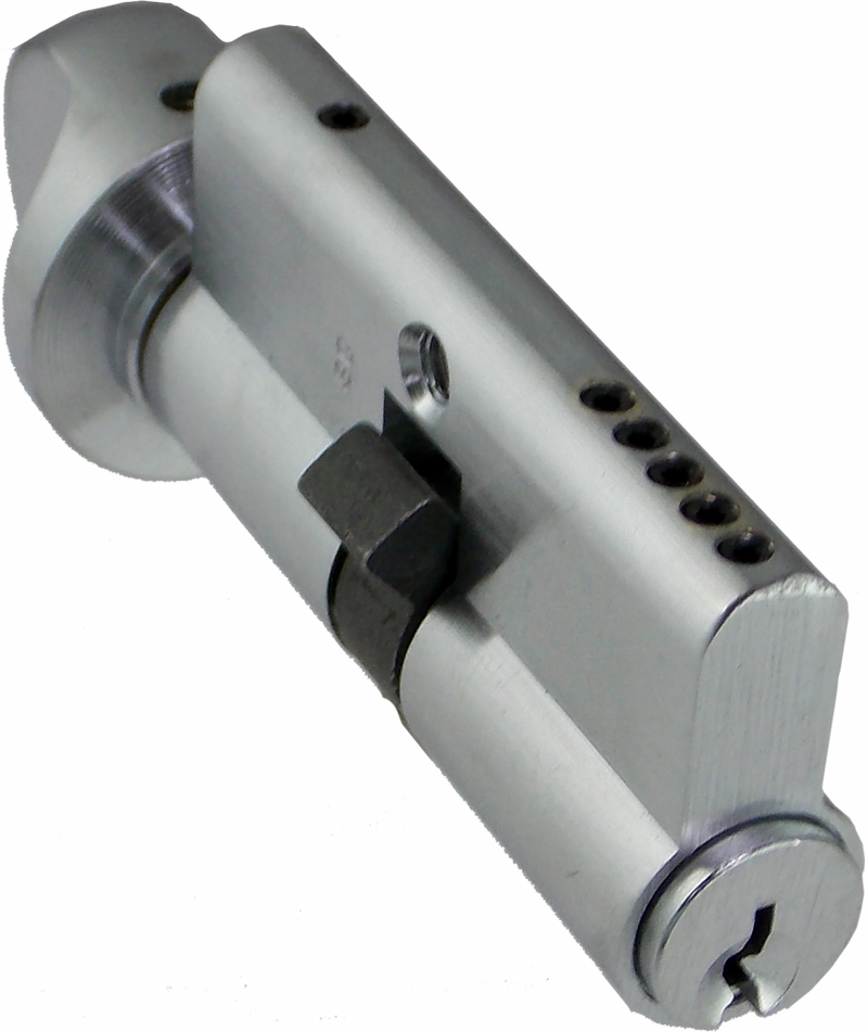 Single Sided Profile Cylinder Kwikset  Keyway 26D with Thumb Turn Euro Profile Cylinder GMS Industries