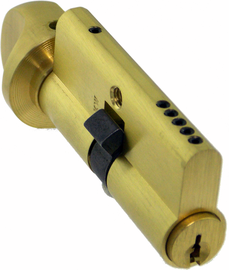 Single Sided Profile Cylinder Weiser Keyway US4 with Thumb Turn Euro Profile Cylinder GMS Industries