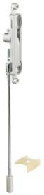 Flush Bolt 1/4" Offset with 7/8" Backset, with Guide - Aluminum Paint Flush Bolts International Door Closers