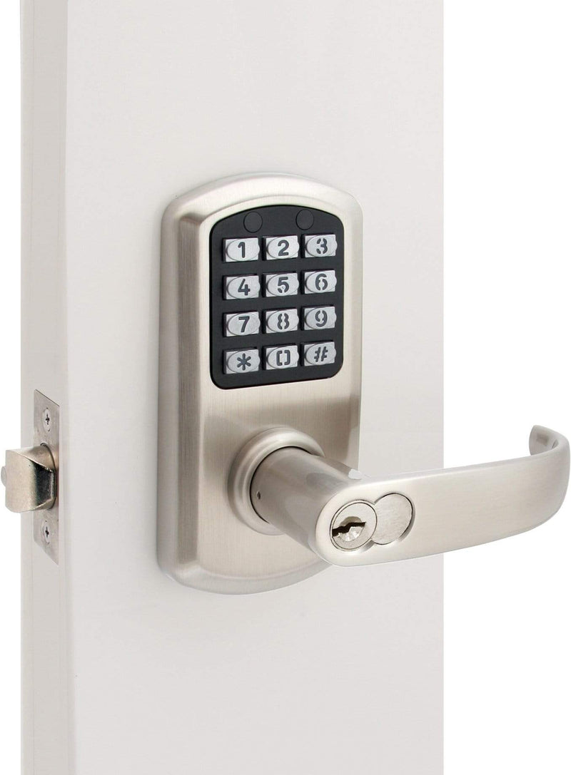 TownSteel E-Elite 2000 Series Grade 1 Push Button Electronic Lock SFIC -Satin Chrome Electronic Lock TownSteel