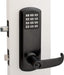 TownSteel E-Genius 2000 Series Grade 1 Interconnected Push Button Electronic Lock 4" On Center-Flat Black Electronic Lock TownSteel
