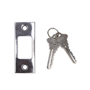 Cal-Royal Gate Latch Single Deadbolt - Schalge C - US26D 2-3/8" Grade 2 Deadbolt Cal-Royal