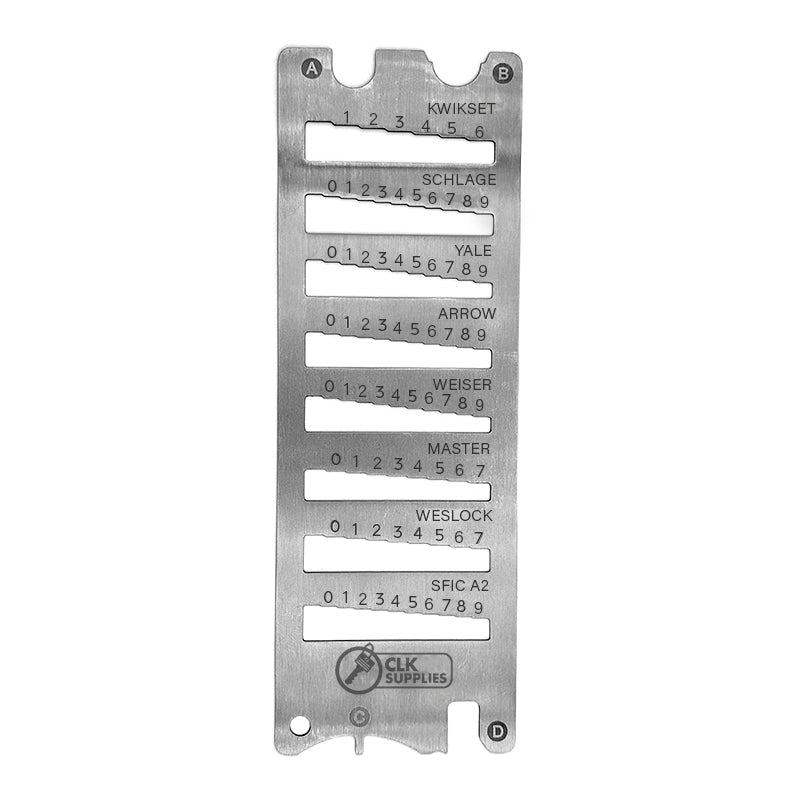 MK380 Lock Monkey 12-in-1 Residential/Commercial Key Gauge