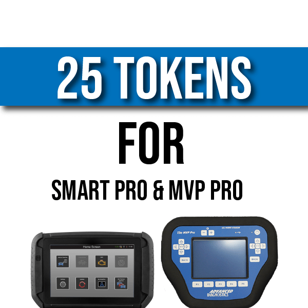 25 Program Tokens For Advanced Diagnostics MVP Pro, Smart Pro Automotive Tools Advanced Diagnostics