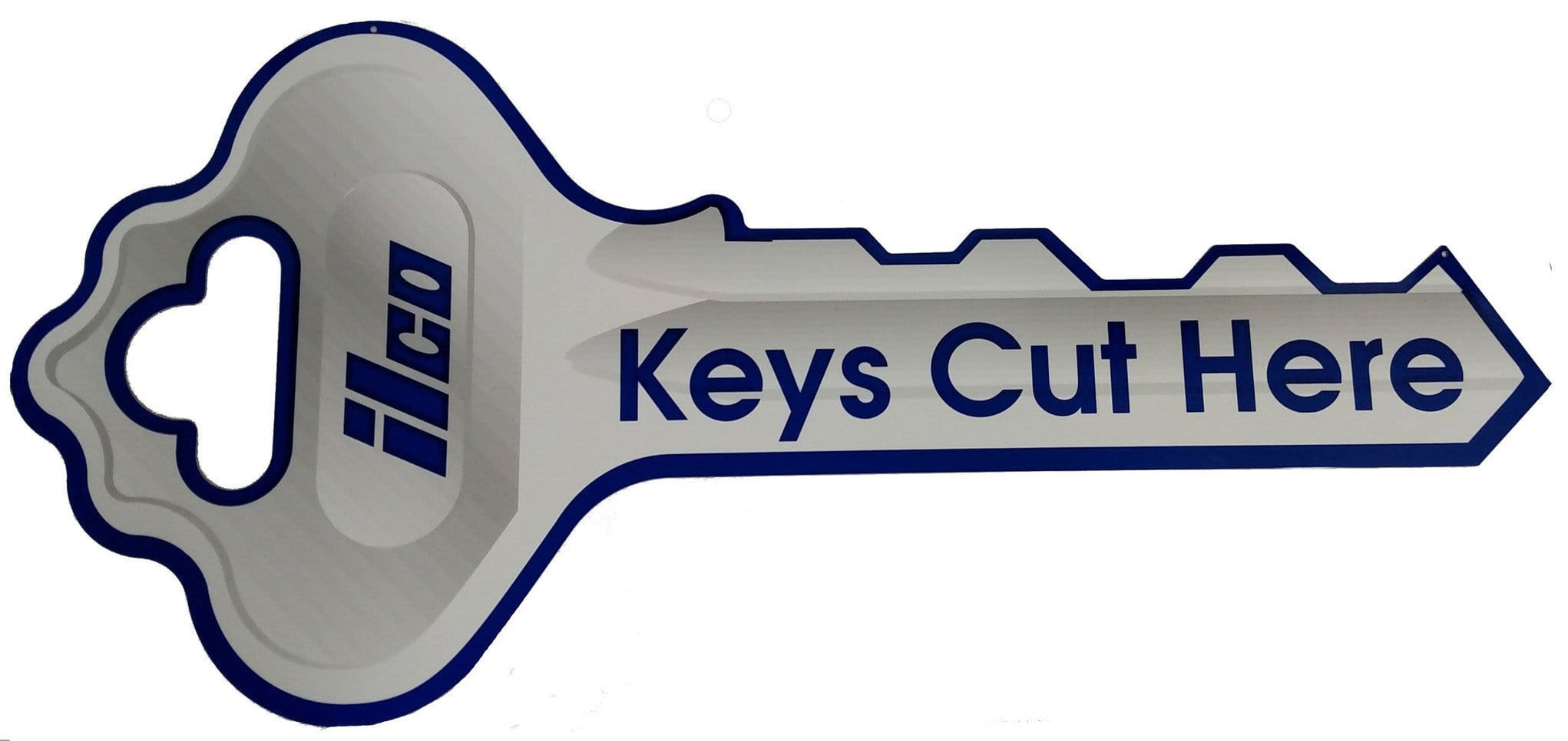 Keys Cut Here - Double Sided Sign