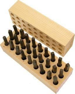 1/8" Letter & Number Set 36 PCS Key Stamps Young Bros Stamp Works