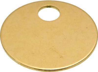 1" Brass Key Tag 100/Box Key Chains & Tags JET Hardware Mfg.