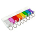 8 Key Tag Rack with Tags Key Chains & Tags Lucky Line