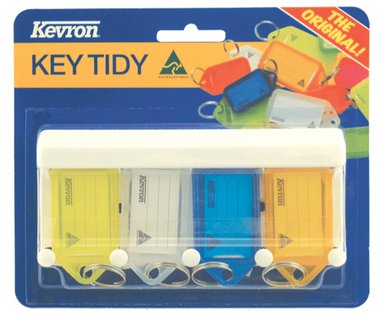 Kevron 4pc Key Tag Rack Key Chains & Tags Kevron
