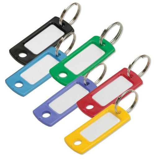 Key Tag with Ring 200/bx Assorted colors Key Chains & Tags Lucky Line