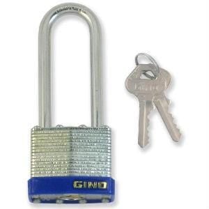 Gino 40MM Long Shackle Padlock KA #A Padlocks Gino