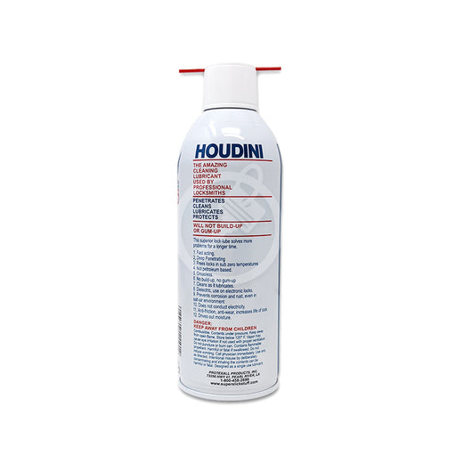 Houdini Lock Lube 11oz Can Lock Lubricant Protexall Products
