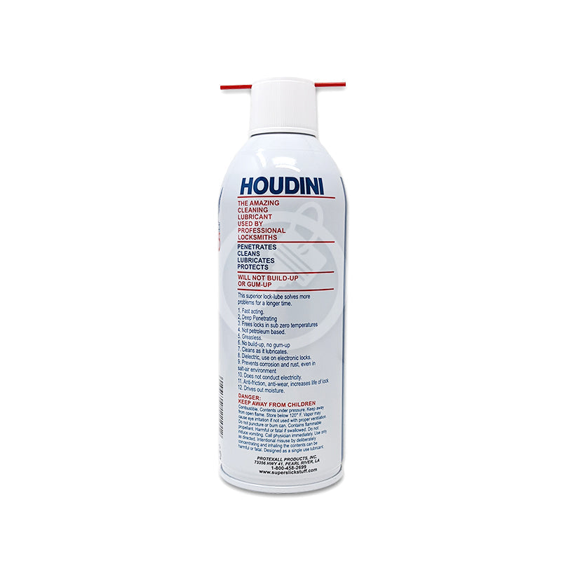 Houdini Lock Lube Spray 11oz CLK Supplies Houdini Lock Lube Spray 11oz CLK Supplies