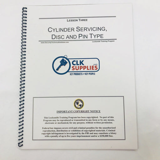 Learn How to do Cylinder Servicing- Step by Step Guide Locksmith Training Program CLK SUPPLIES, LLC