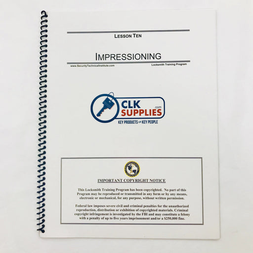 Learn How to Impression- Step by Step Guide Locksmith Training Program CLK SUPPLIES, LLC