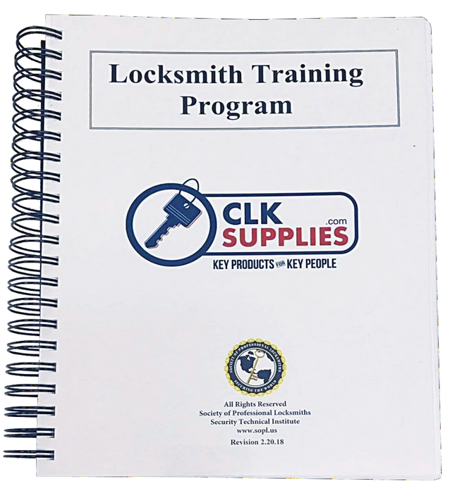 Locksmith Training Program Book Locksmith Training Program CLK