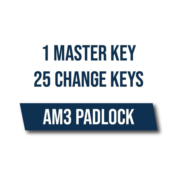 1 Master Key 25 Change Keys On A AM3 Padlock Key Master Key Systems CLK