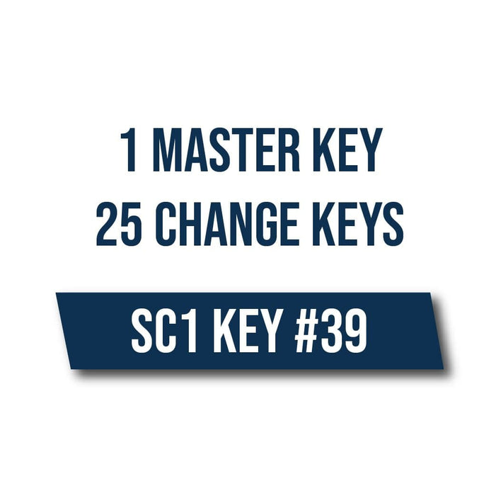 1 Master Key 25 Change Keys On A SC1 Key #39 Master Key Systems CLK