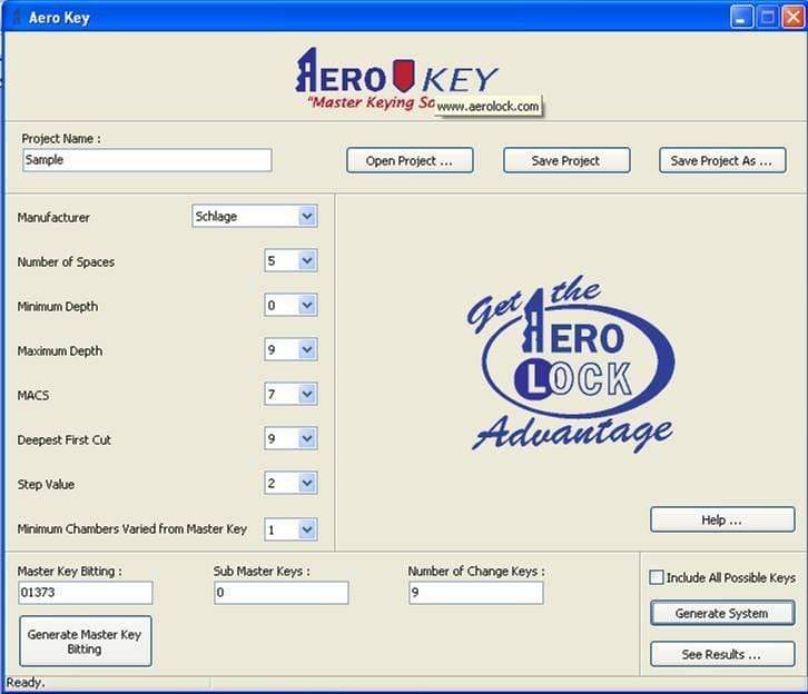 Aero Key Master Keying Software Master Keying Software Aero Lock