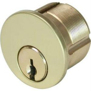 1" Mortise Cylinder Kwikset KW1 (Bright Brass) Cylinders & Hardware GMS Industries