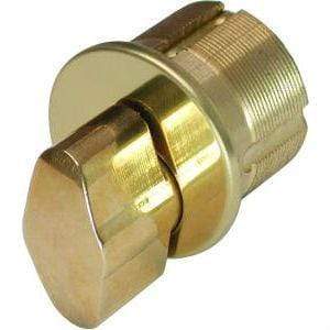 1" T-Turn Mortise Cylinder (Bright Brass) Cylinders & Hardware GMS Industries
