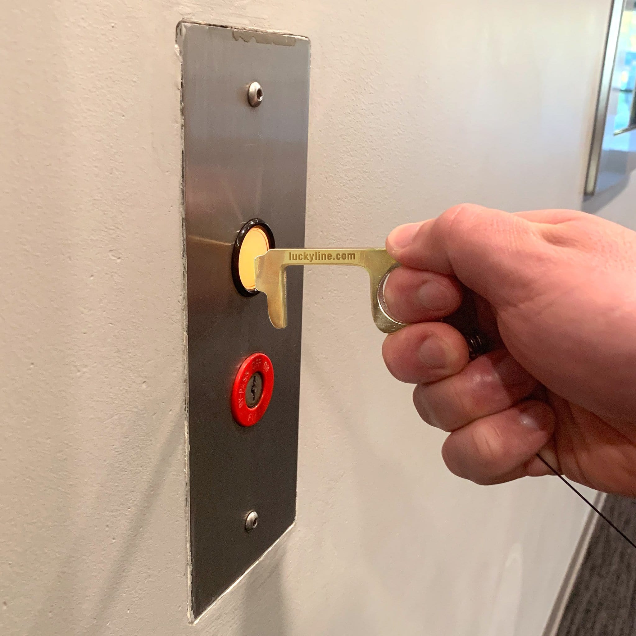 Brass Touchless Door Opener + Stylus — CLK Supplies