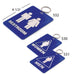 Men Restroom Tag with Ring Key Chains & Tags Lucky Line