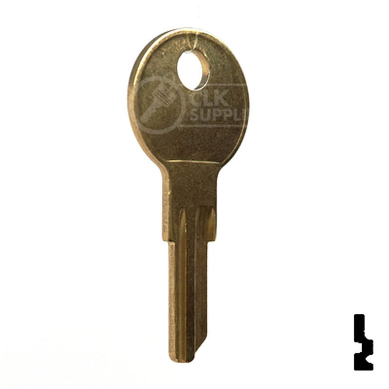 Uncut Key Blank | Jofco, Hudson, Kimball | IN8, L1054B