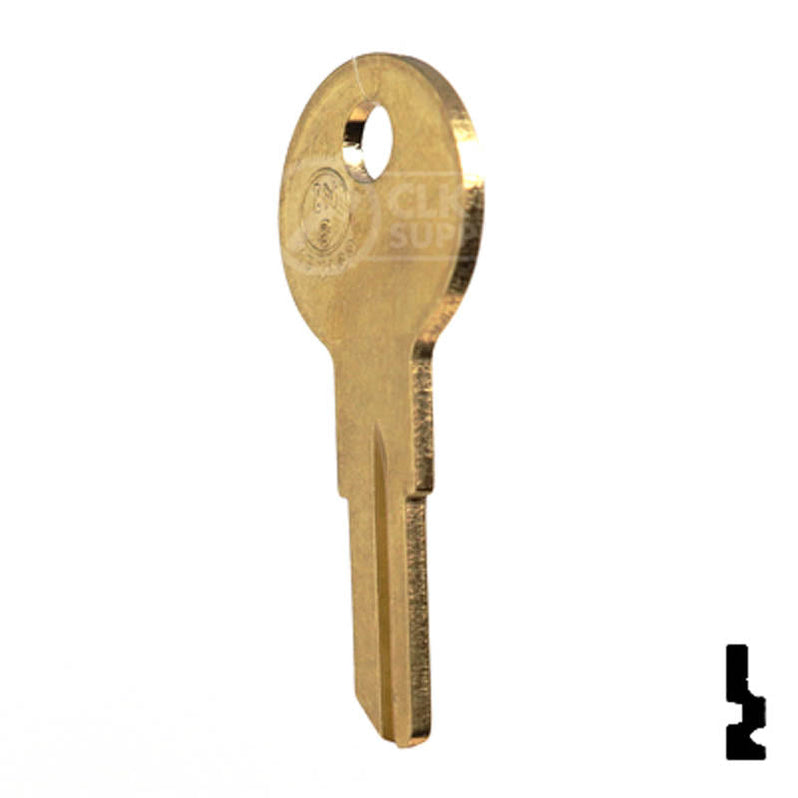 Uncut Key Blank | Jofco, Hudson, Kimball | IN8, L1054B