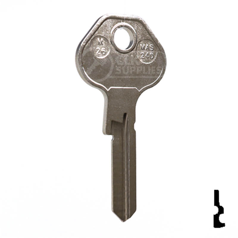 ロッド master.key Uncut Key Blank | Master Padlock | M26, 1092-7000B — CLK Supplies