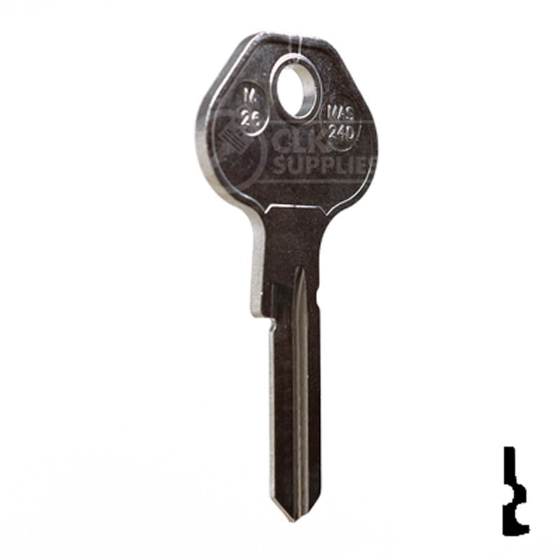 Uncut Key Blank | Master Padlock | M26, 1092-7000B — CLK Supplies