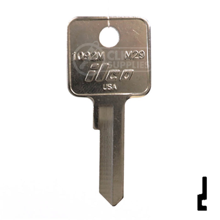 M29, 1092M Master Key Padlock Key Ilco