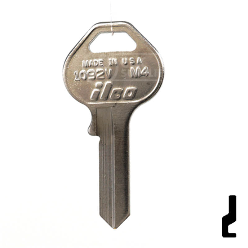 M4, 1092V Master Key Padlock Key Ilco