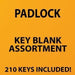 Padlock Key Blank Assortment Key Blanks CLK