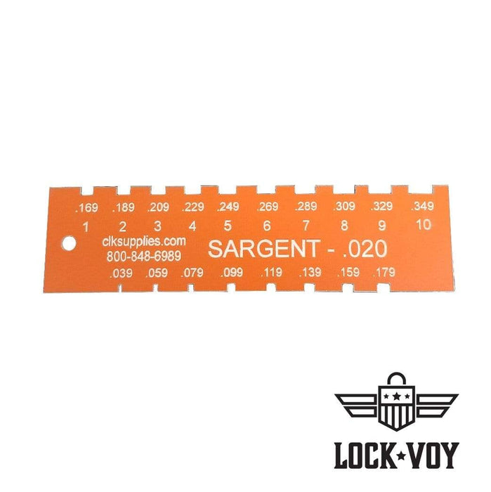 Sargent Pin Gauge Locksmith Tools LockVoy