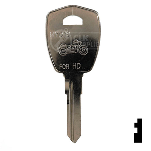 HYD19 Harley Street 750 Key Power Sport Key JET Hardware Mfg.