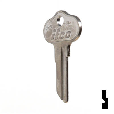 Uncut Key Blank | CH7 | Polaris, Chrysler Outboard Power Sport Key Ilco