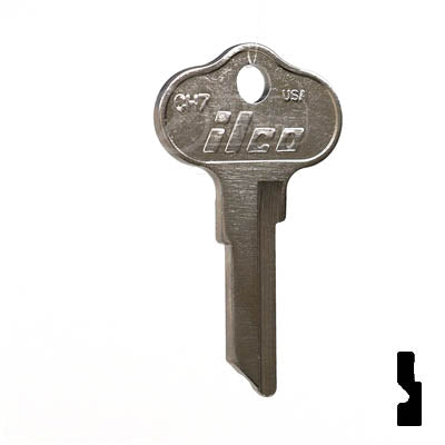 Uncut Key Blank | CH7 | Polaris, Chrysler Outboard Power Sport Key Ilco