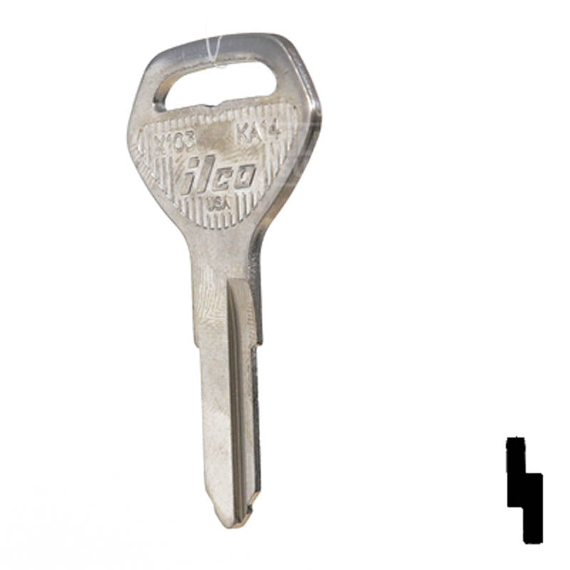 X103 (KA 14) Kawasaki Key Blank | CLK SUPPLIES, LLC — CLK Supplies