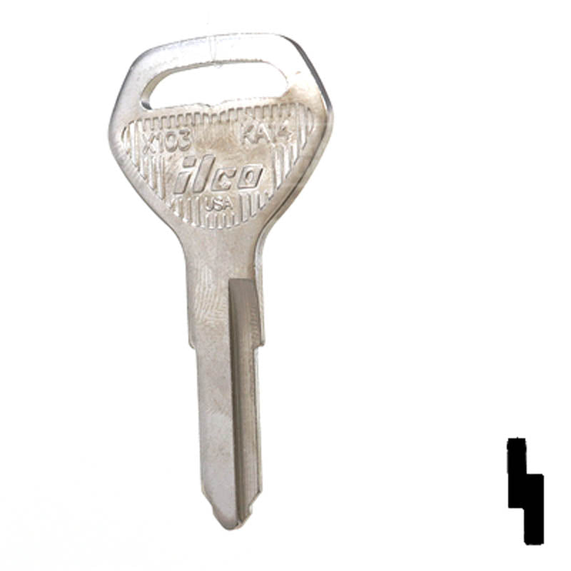 X103 (KA 14) Kawasaki Key Blank | CLK SUPPLIES, LLC — CLK Supplies