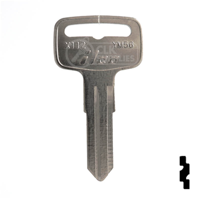 kk X112 (YM56) Yamaha Key Blank | CLK SUPPLIES, LLC