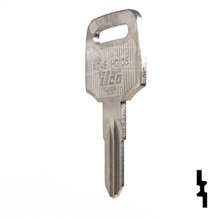 X246 ( HD105 ) Honda Key Power Sport Key Ilco