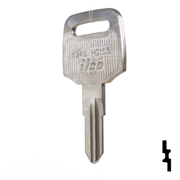 X246 ( HD105 ) Honda Key Power Sport Key Ilco