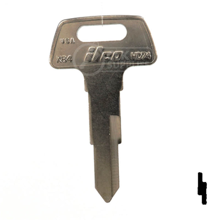 X84 ( HD74, HD63 ) Honda Motorcycle Power Sport Key Ilco
