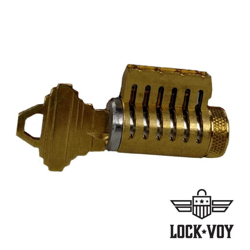 Cut Away Practice Lock With Standard Pins Practice Locks LockVoy