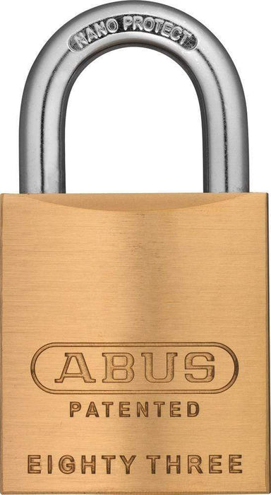 Abus 83/45 Rekeyable Padlock Schlage SC1 -Brass Body Rekeyable Padlocks Abus Lock Co.
