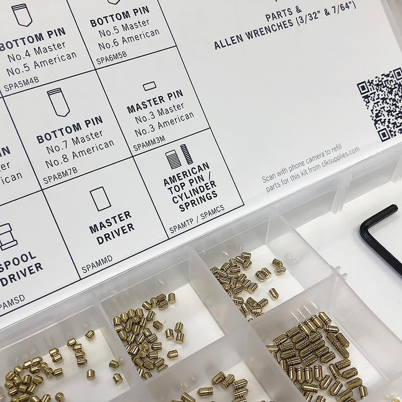 American Lock, Master Padlock ReKeying, Pin Kit With Tools Locksmith