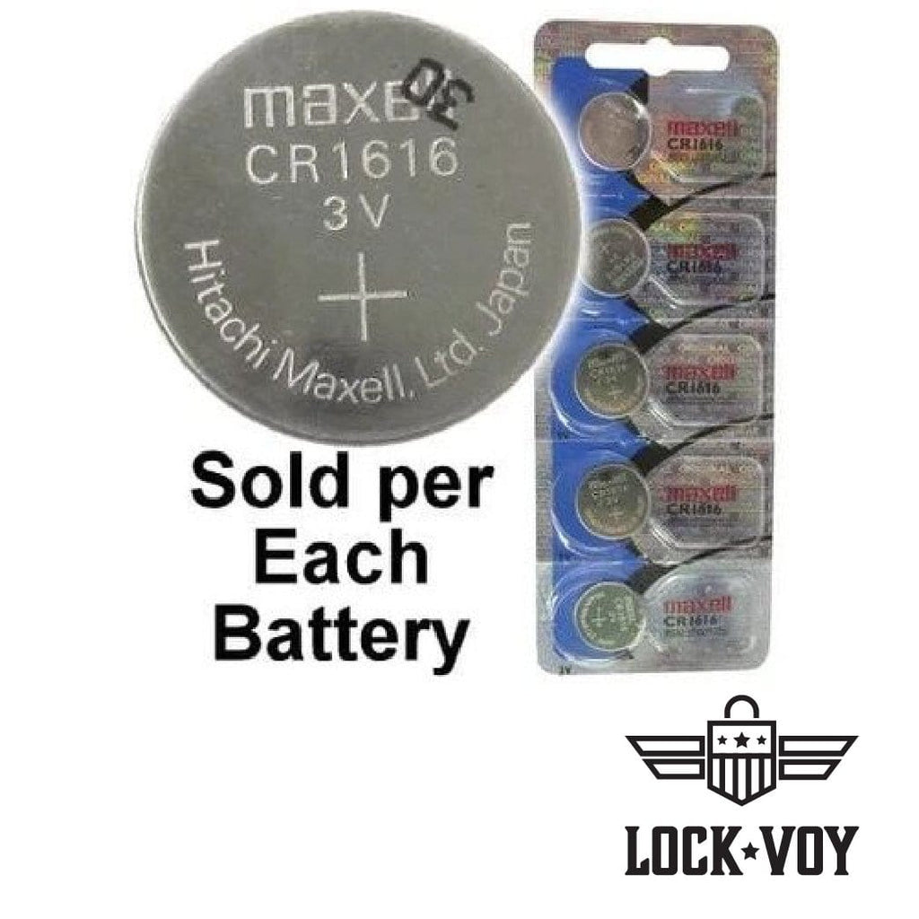 Maxell CR2032 3 Volt Lithium Coin Battery On Tear Strip